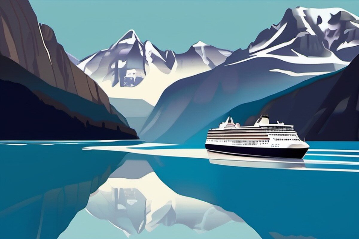 Carnaval muda as viagens do Alasca para longe do Tracy Arm Fjord